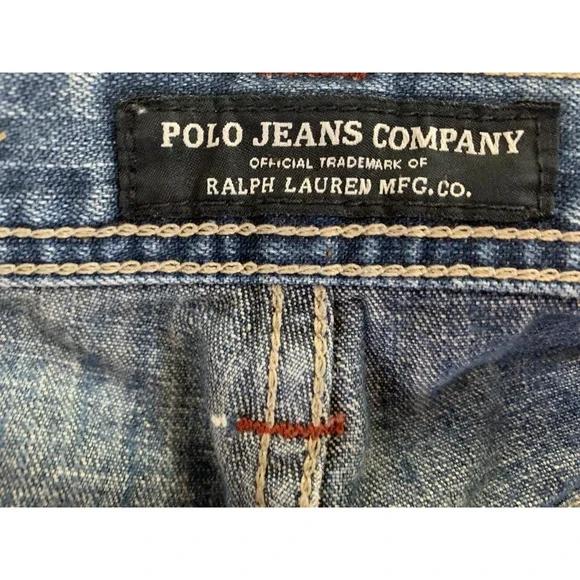 Vintage Polo Jeans Ralph Lauren Black Mens Size 38 Denim